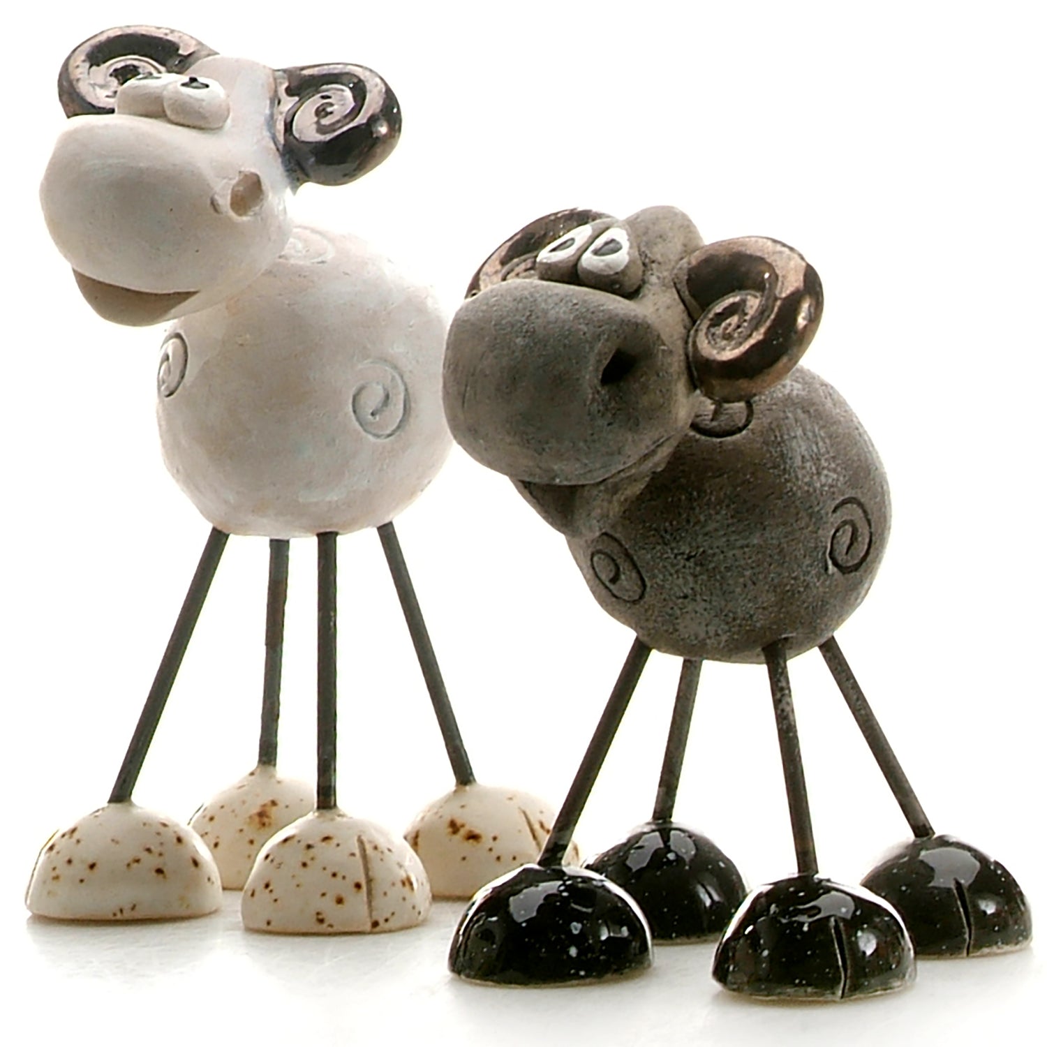 Handmade Loveable Ceramic Animal Figurines & Ornaments