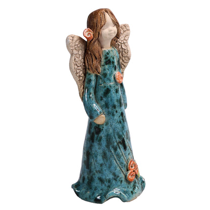 Handmade Ceramic Angel with Side Sweep Hair Style